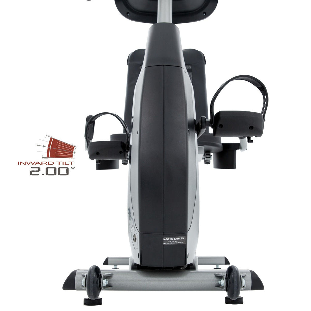 |Spirit XBR25 Recumbent Exercise Bike - Adjustment Scale - Pedals|