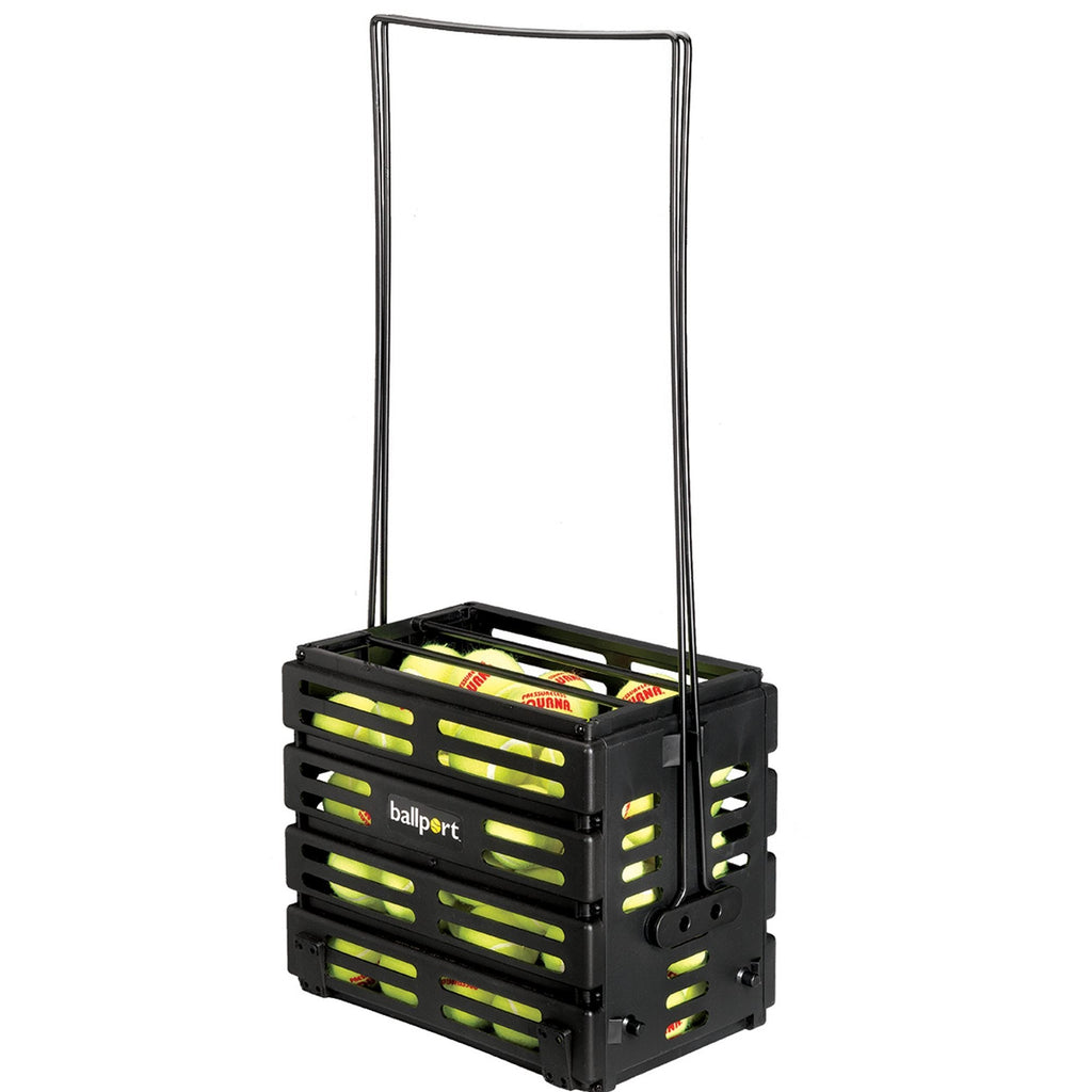 |Tourna Ballport Deluxe 80 Tennis Ball Basket - Folded|