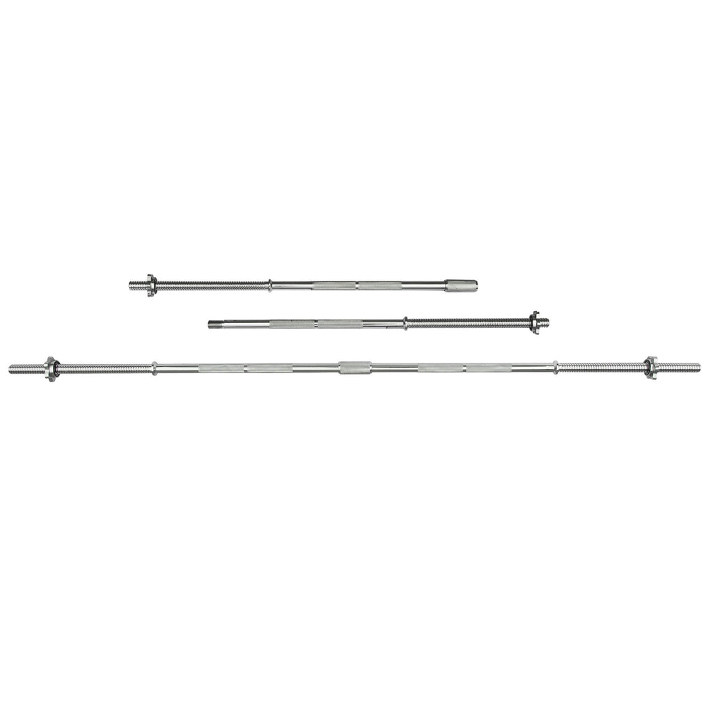 |Viavito 6ft Standard Chrome Barbell Bar with Spinlock Collars - Parts|