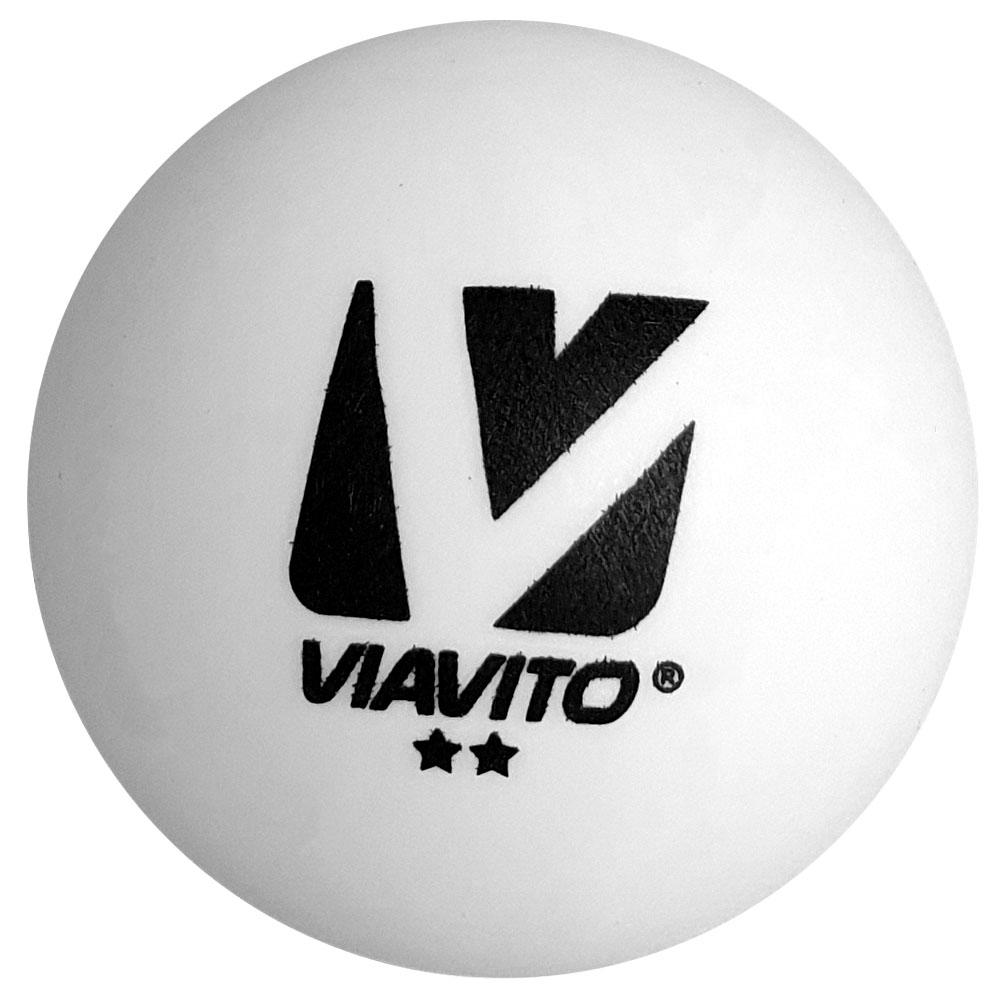 |Viavito Club Adept 2 Star Table Tennis Balls - Pack of 6 - New - Ball|