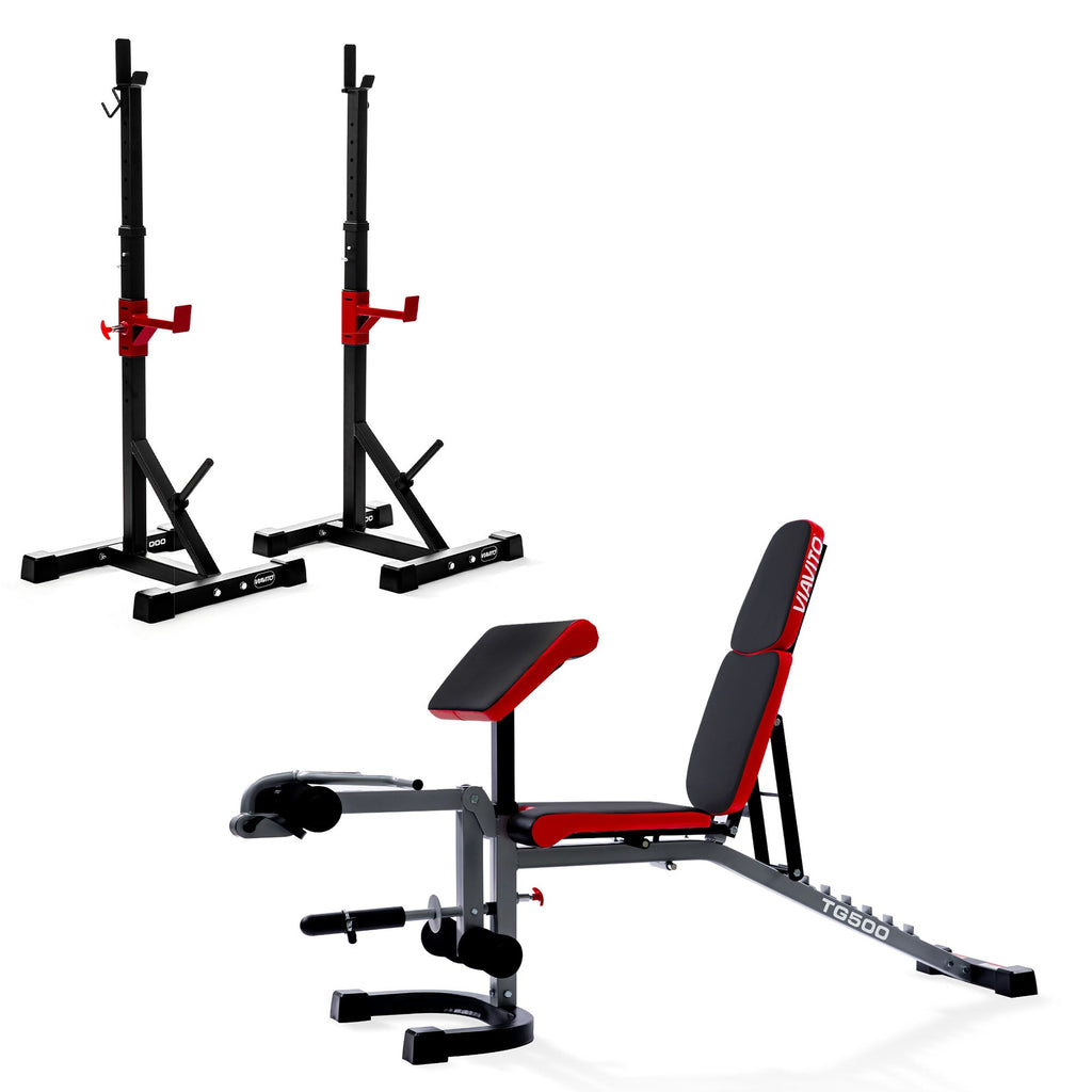 |Viavito Complete Strength Bench and Stands Set|