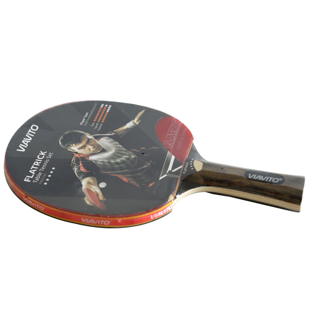 |Viavito FlaTrick Table Tennis Bat - Horizontal - Angled|
