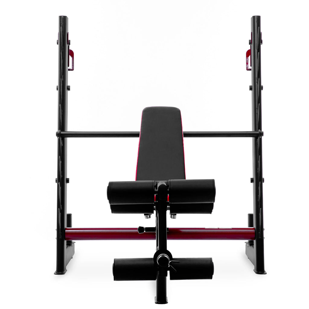 |Viavito Studio Pro 2000 Olympic Barbell Weight Bench and 70kg Weight Set - Bench - Front|