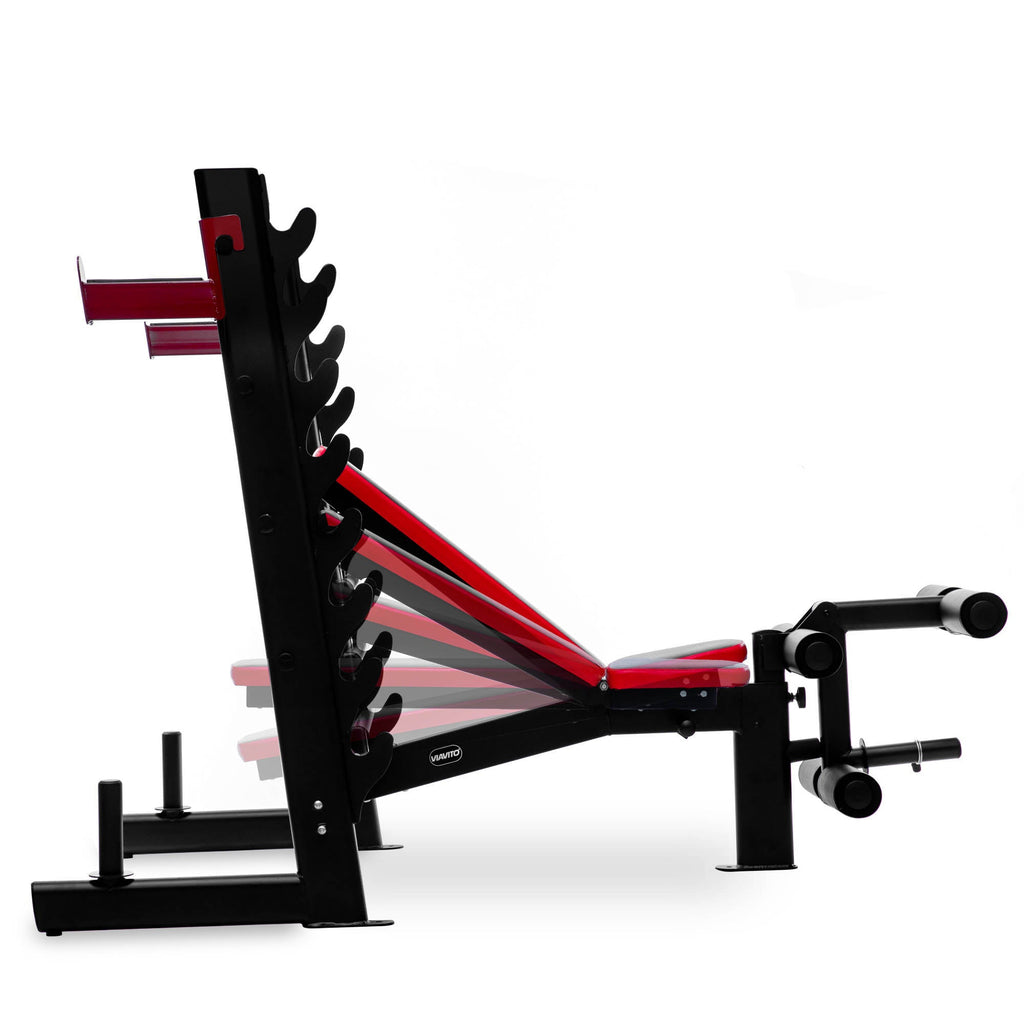 |Viavito Studio Pro 2000 Olympic Barbell Weight Bench and 70kg Weight Set - Bench|