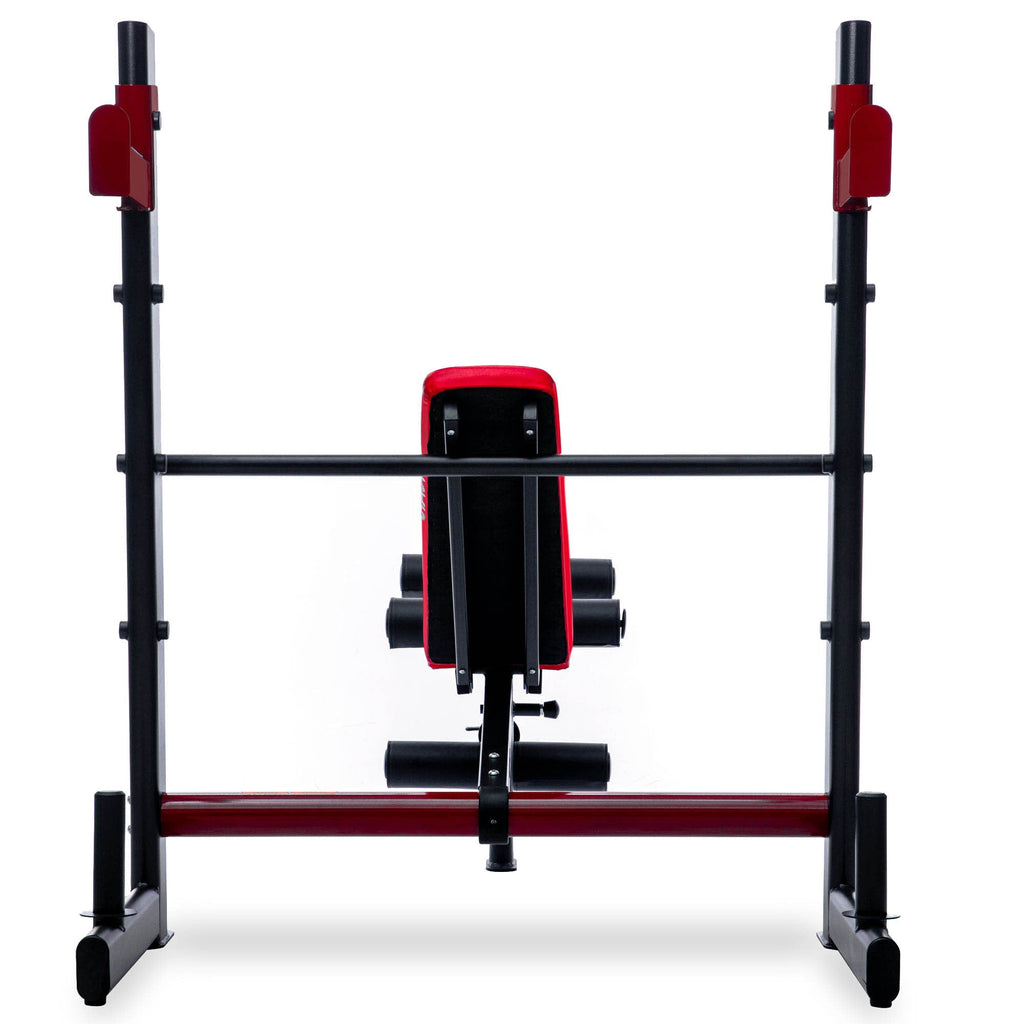 |Viavito Studio Pro 2000 Olympic Barbell Weight Bench and 70kg Weight Set - Bench Back|