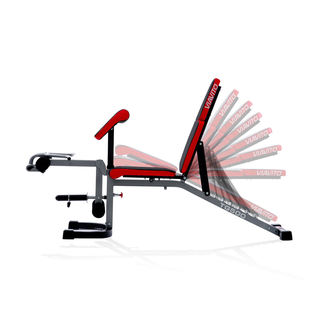 |Viavito TG500 Multi Function Utility Weight Bench - Positions v2|