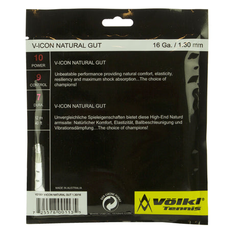 |Volkl V-Icon Tennis String Set - Back|