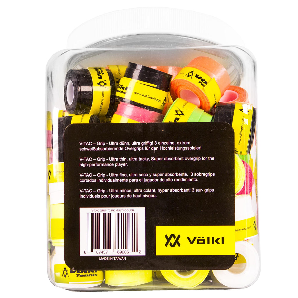 |Volkl V-Tac Overgrip - Assorted Pack of 70 - Back|