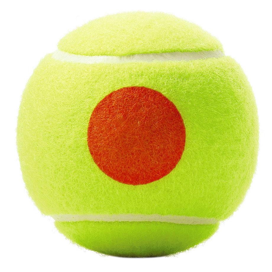 |Wilson Roland Garros Orange Mini Tennis Balls - 5 Dozen - Ball - Back|