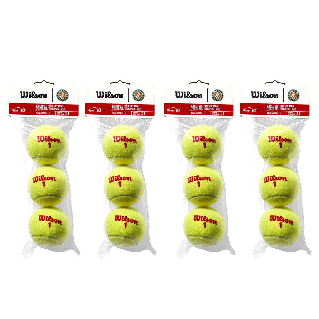 |Wilson Roland Garros Red Mini Tennis Balls - 1 Dozen|