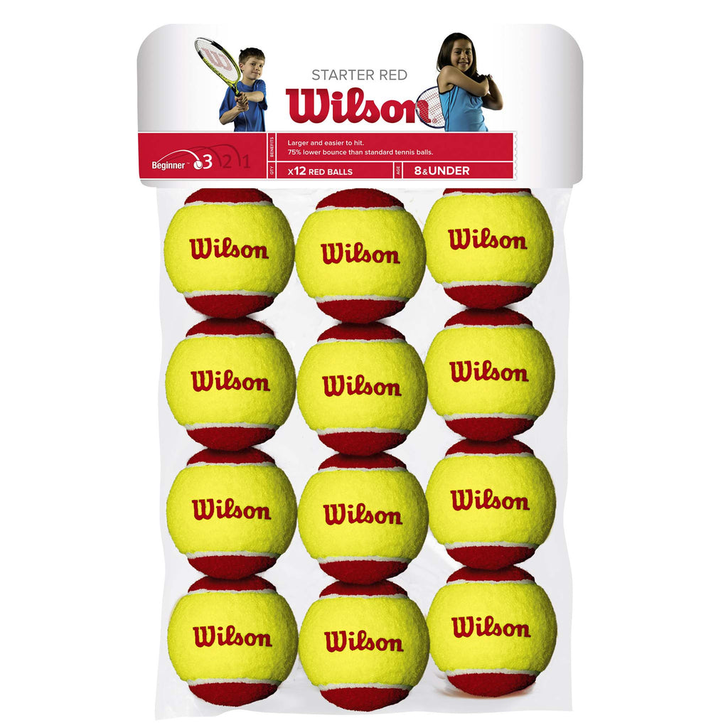 |Wilson Starter Easy Red Balls - 12 Pack|
