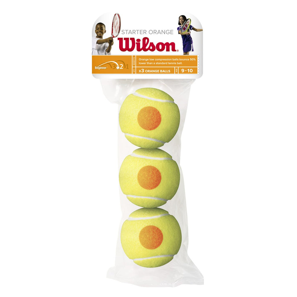 |Wilson Starter Orange Mini Tennis Balls - Pack of 3|