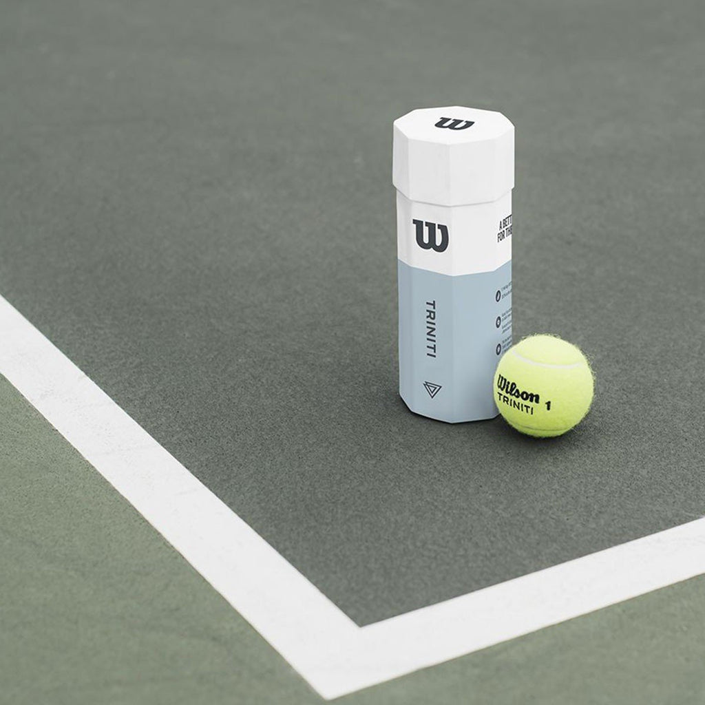 |Wilson Triniti Tennis Balls - Can of 4 - Lifestyle|