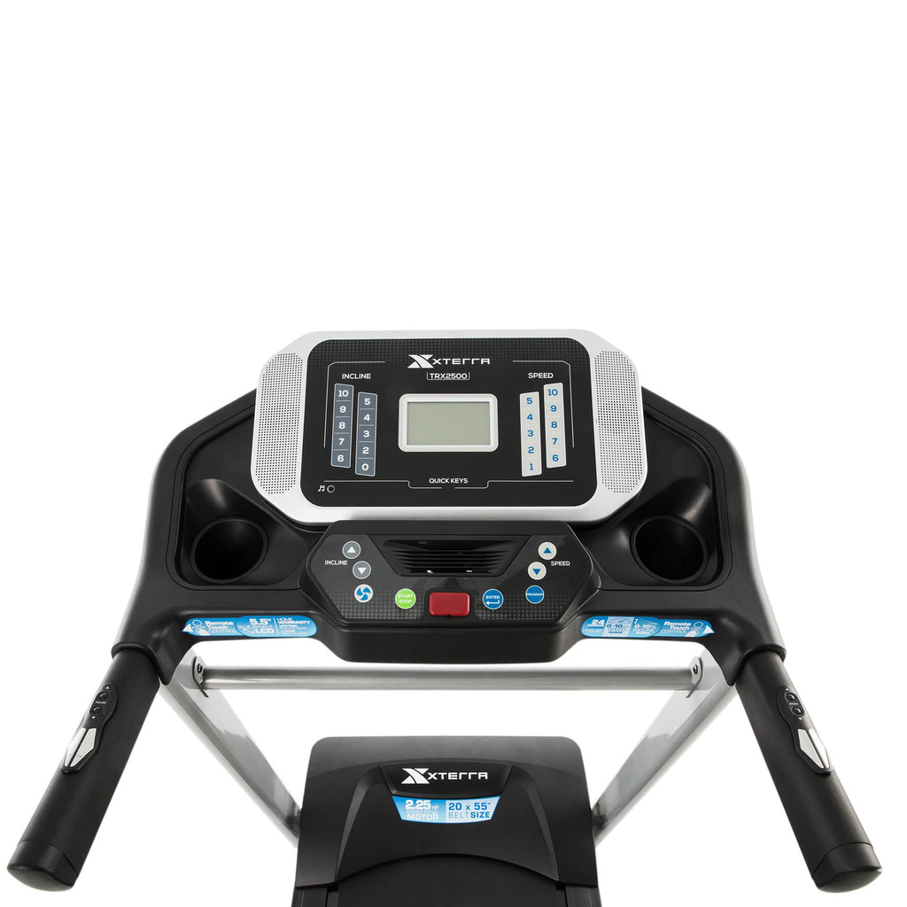 |Xterra TRX2500 Folding Treadmill - Console|