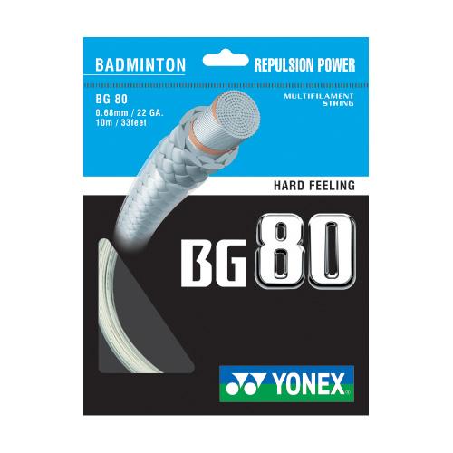 |Yonex BG 80 Badminton Racket String - 10m Set|