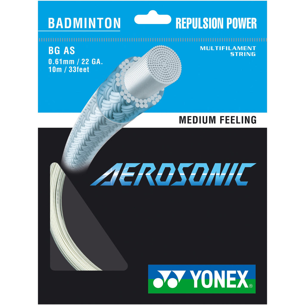 |Yonex BG Aerosonic Badminton Racket String - 10m Set|