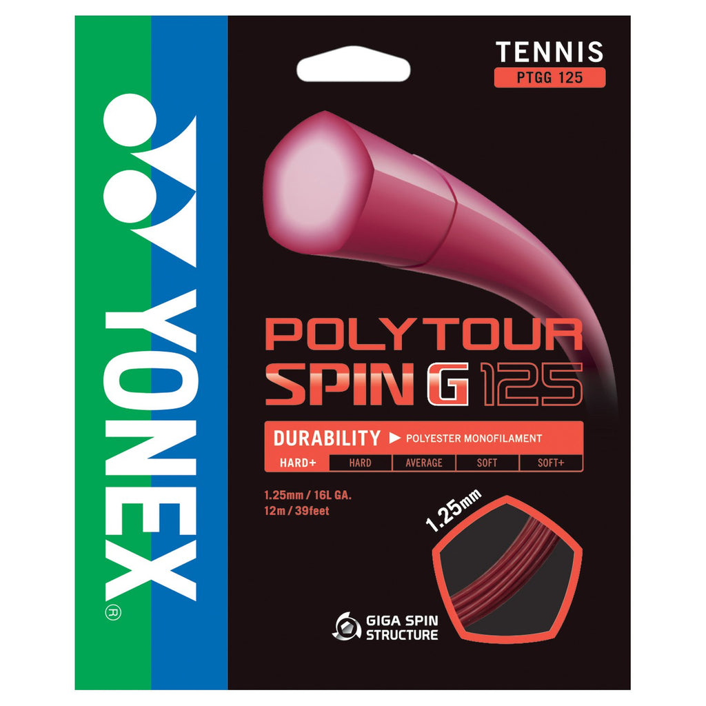 |Yonex Poly Tour Spin G Tennis String Set|