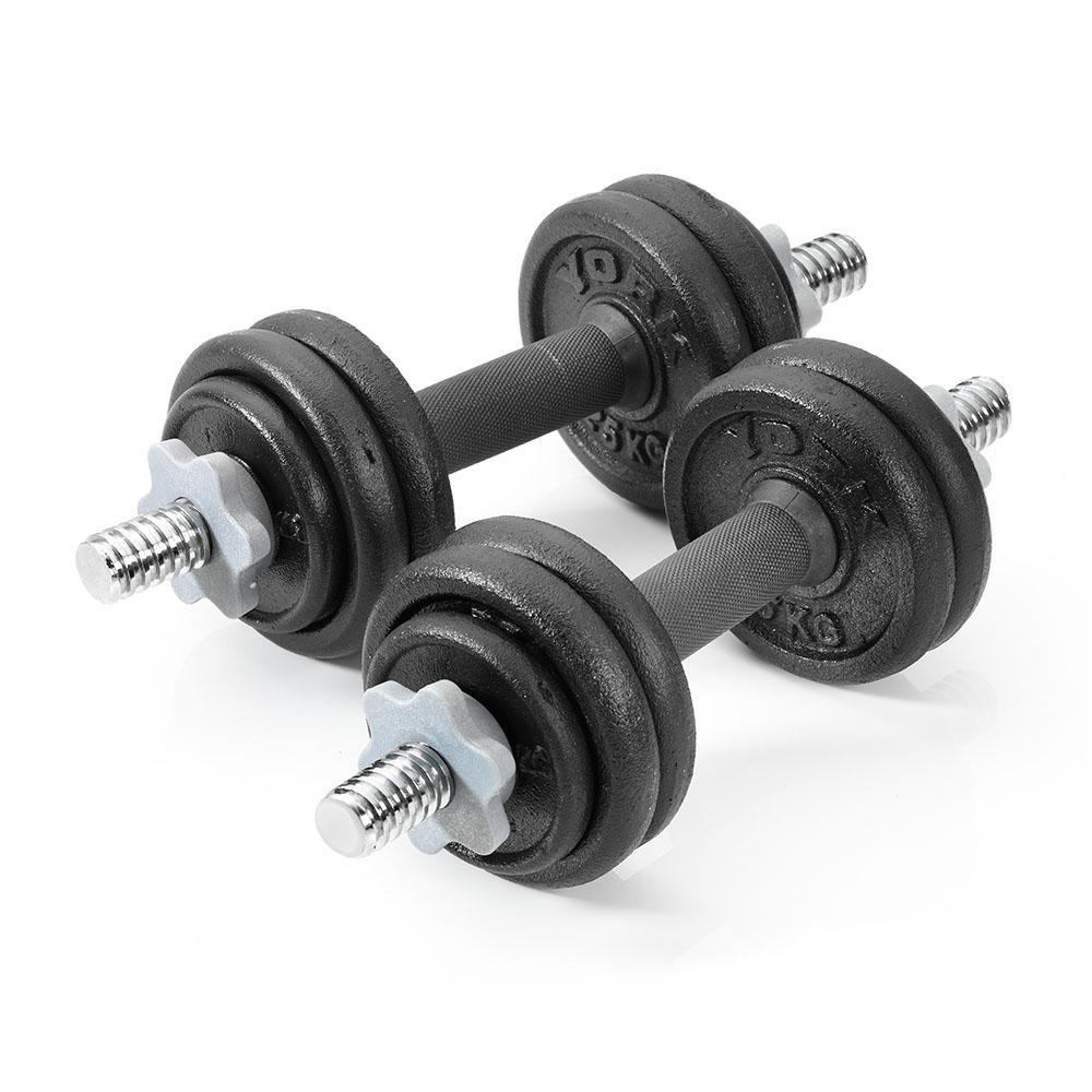 |York 15kg Cast Iron Dumbbell Set|