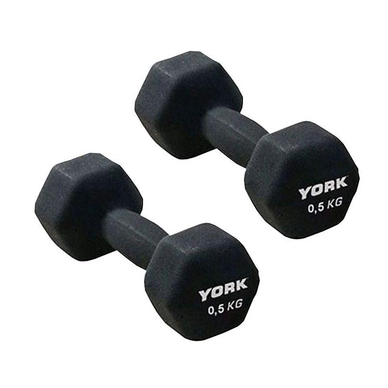 |York 2 x 0.5kg Neo Hex Dumbbells|