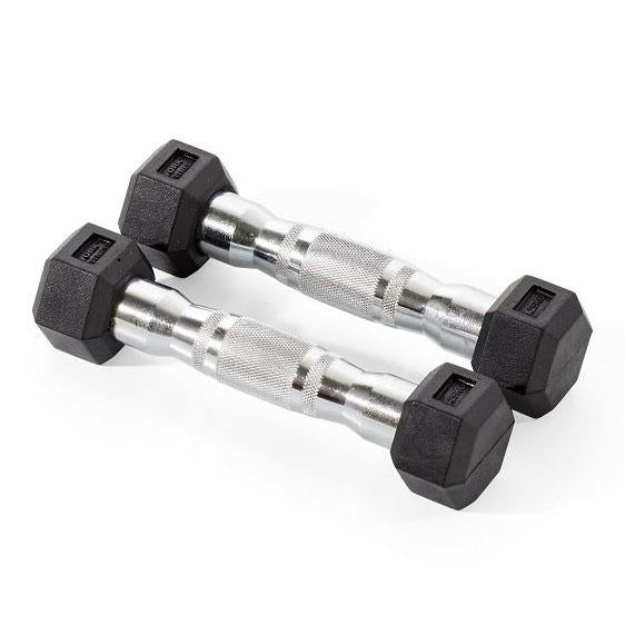 York rubber hotsell hex dumbbells