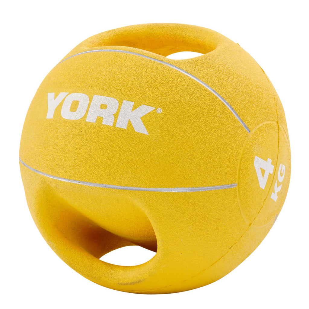|York 4kg Double Grip Medicine BallYork 4kg Double Grip Medicine Ball|