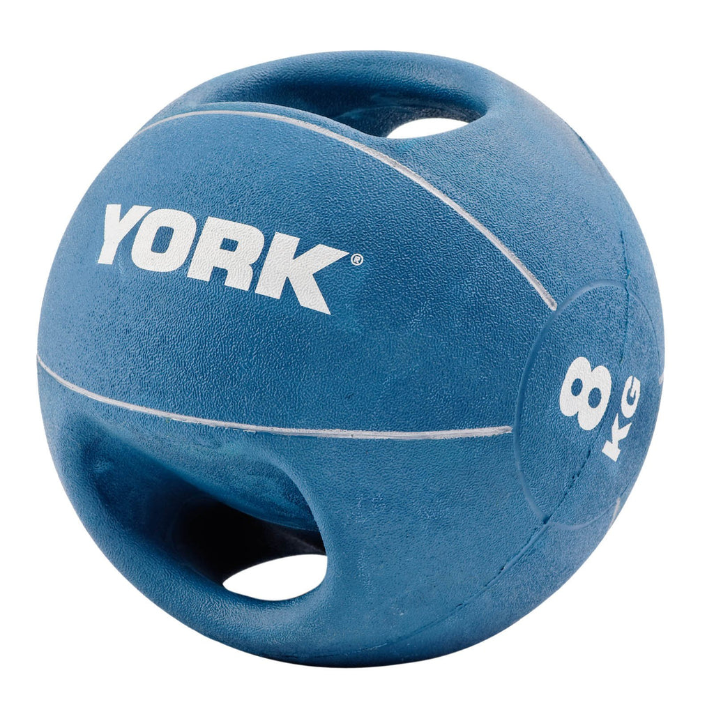 |York 8kg Double Grip Medicine Ball|