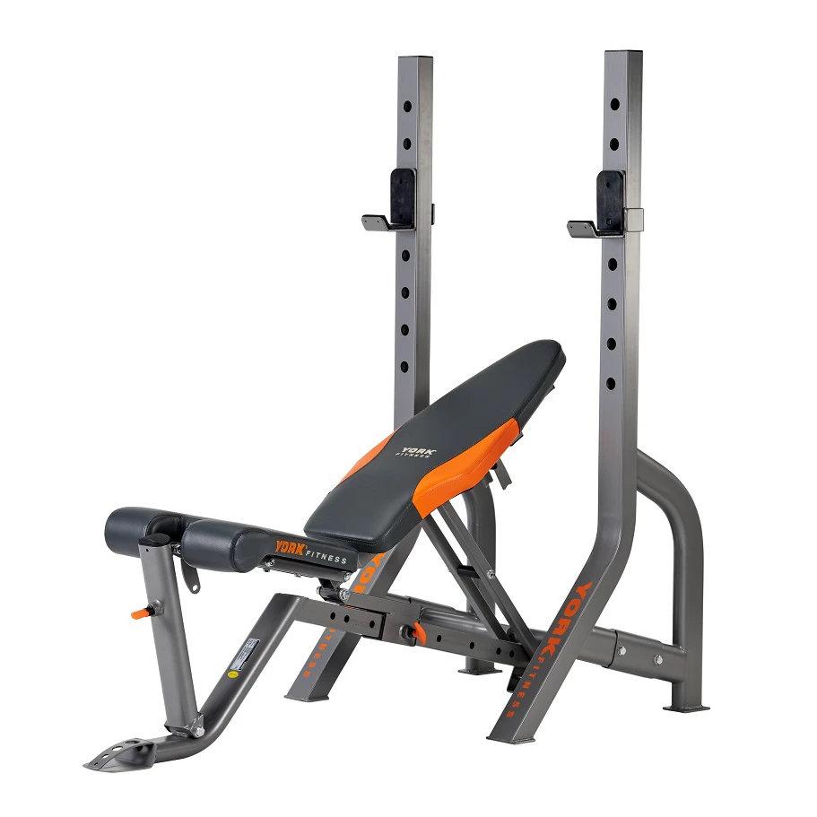 |York Diamond Olympic Narrow Stance Barbell Bench - Pos5|