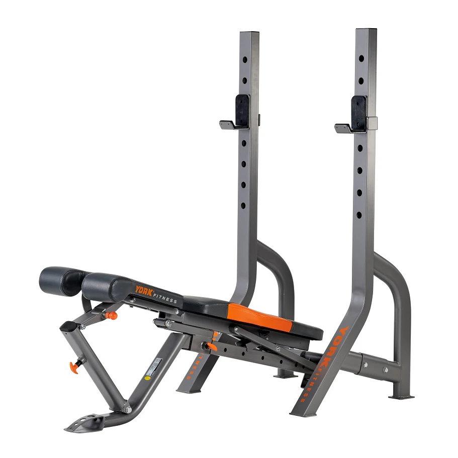 |York Diamond Olympic Narrow Stance Barbell Bench - Pos7|