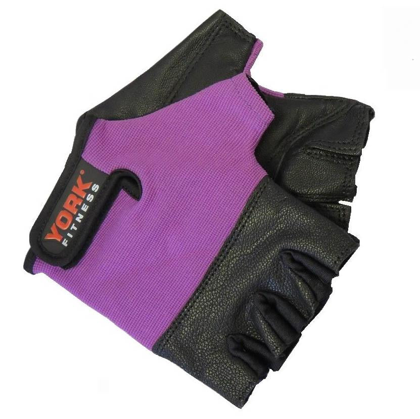 |York Ladies Leather Weightlifting Gloves|