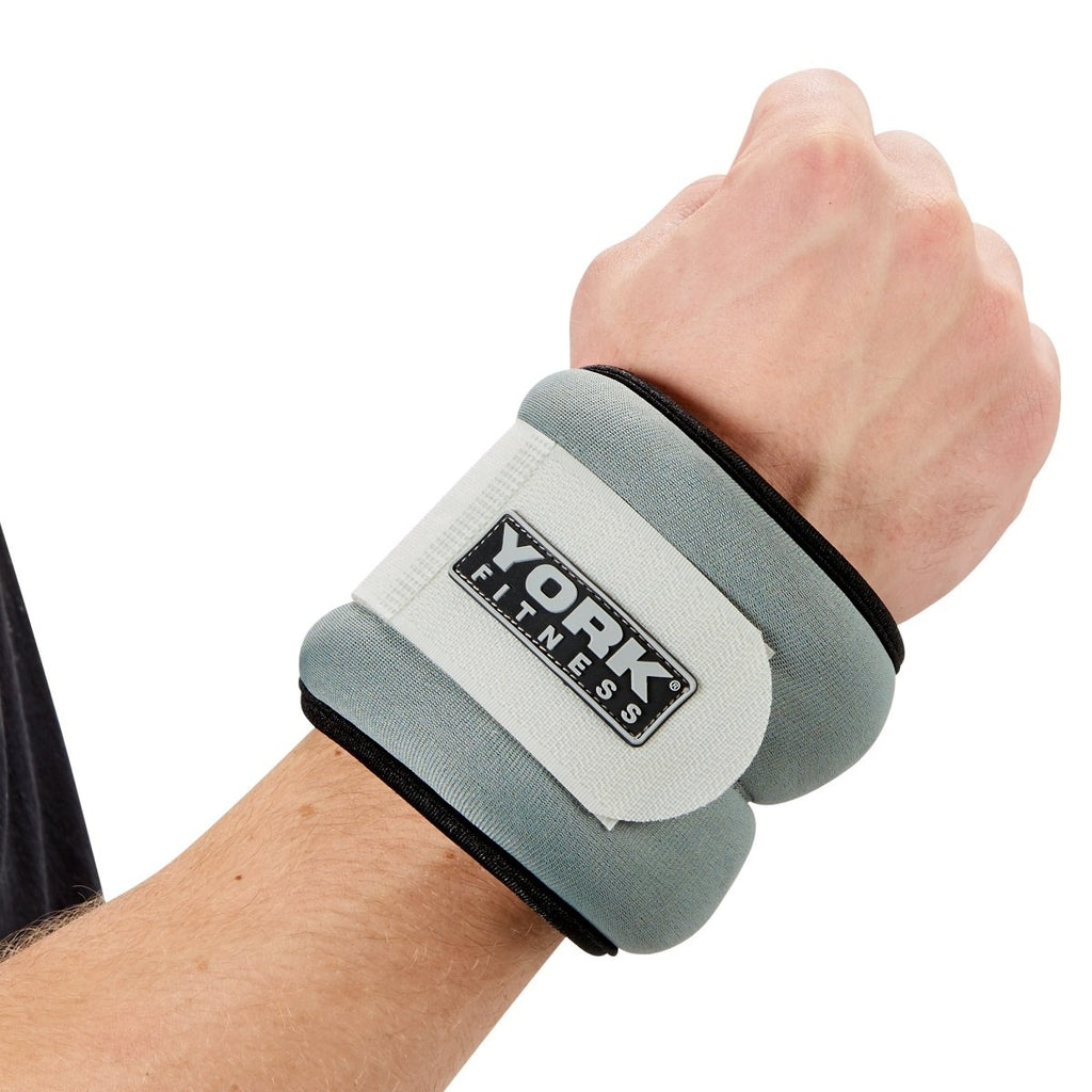 |York Soft Ankle and Wrist Weights 2 x 1kg - In Use2|